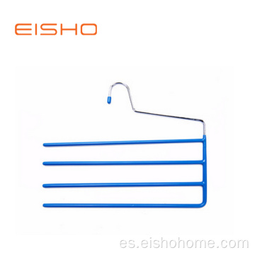 EISHO PVC Coating Multi-bares Metal Hanger For Pants